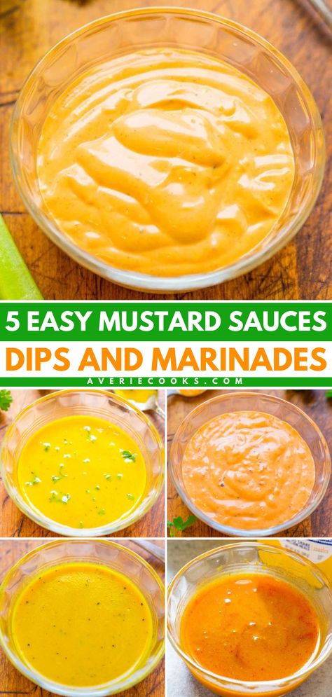 Looking for more easy appetizer recipes and party snack ideas? Check out these game day recipes with a mustard base! Not only will you find mustard sauce and mustard dip, but there's also a mustard marinade and more! Brown Mustard Sauce, Recipes That Use Yellow Mustard, Mustard Sauce For Ham Easy, Cuban Mustard Sauce, Cuban Mustard Recipe, Mustard Sauce For Sausage, Creamy Mustard Sauce For Pork, Honey Mustard Bbq Sauce, Mayo Based Dipping Sauce