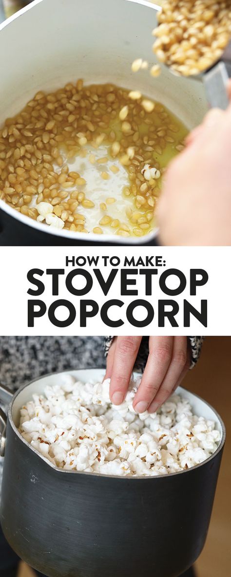 Cooking Popcorn On The Stove, Popcorn In A Pot Stove, Popcorn Stovetop How To Make, Popcorn Recipes Stovetop, Popping Popcorn On The Stove, How To Cook Popcorn On The Stove, Stove Top Popcorn Recipes, How To Make Popcorn On The Stove, Make Popcorn On Stove