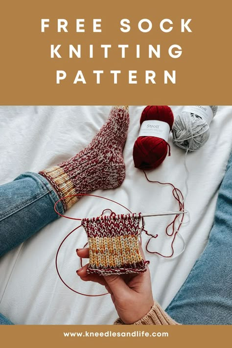 Knit Cabin Socks Pattern, Knitting Pattern Mens Socks, Free Knitting Socks Pattern Easy, Aran Sock Pattern Free Knitting, Knot Socks Pattern Free, Sock Knit Pattern Free, Free Sock Knitting Patterns For Beginners, Knit Socks Free Pattern For Beginners, Chunky Slipper Socks Knitting Pattern