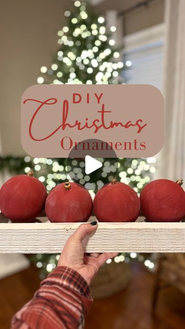 Jenny | Simple Home Decor on Instagram: "Let’s DIY some Christmas ornaments! I have been on the hunt for some big red velvet flocked Christmas ornaments but haven’t had any luck so I thought I’d see what I could do with these @hobbylobby finds! 

All you need is:
Ornaments (any shape or color you have on hand)
Craft Paint (any color you like…this is so inexpensive)
Baking soda (prob already in your fridge)
Rub’nBuff (optional)
Flour or baking soda (also already on hand)
Cheap artist brushes
Ribbon (optional for hanging)

I love how these turned out and it was such an easy project! Let me know if you are going to give this a try and make sure you are following along for more affordable Christmas decor ideas! 🎄❤️

#christmasdiy #christmasdecor #affordablechristmas #christmasornament" Diy Christmas Picks For Tree, Diy Velvet Ornaments Baking Soda, Diy Flour Ornaments, Diy Red Velvet Ornaments, Red Ornaments Diy, Baking Soda Christmas Ornaments, Diy Red Ornaments, How To Make Flocked Ornaments, Baking Soda Paint Ornaments