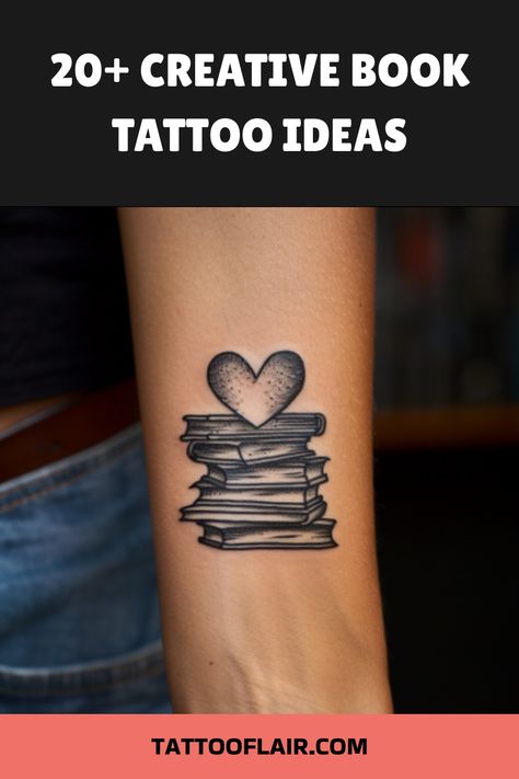 Looking for some literary ink inspiration? Dive into this collection of 20+ book lover tattoo ideas that are bound to make your heart skip a beat! From delicate book stacks to intricate quote designs, these tattoos are perfect for bibliophiles looking to showcase their passion for reading through art. Whether you're a fan of classic novels or modern bestsellers, there's a design in here that will speak to your bookish soul. Book Tattoo Ideas Wrist, Reading Book Tattoo Ideas, Book Fandom Tattoos, Book And Wine Tattoo, Bookstack Tattoo, Stacked Books Tattoo, Cat And Book Tattoo, Book Flower Tattoo, Tiny Book Tattoo