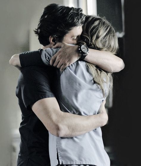 I want to open my eyes and just be in your arms... I need it so much now... Arm In Arm Couple, Greys Anatomy Derek, Meredith And Derek, Patrick Dempsey, Meredith Grey, Cute Couples Hugging, Love Couple Photo, Medical Aesthetic, Cute Couple Selfies