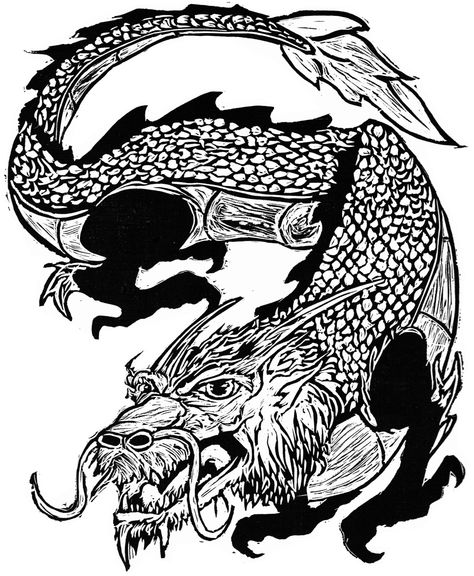 Chinese Dragon Woodcut Print, Chinese Dragon, Linocut, Batman, Drawings, Fictional Characters, Quick Saves, Art