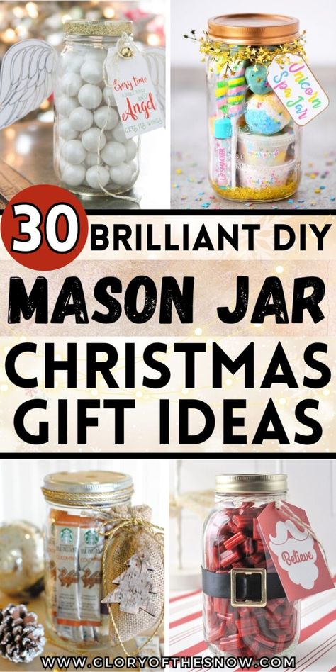 This post features easy DIY mason jar Christmas gift ideas! All about easy DIY mason jar Christmas gifts, homemade mason jar Christmas gifts, DIY Christmas gifts, DIY Christmas gift ideas, Christmas crafts, ideas for easy mason jar Christmas gifts, gift ideas with glass jars, mason jar presents, DIY Christmas gifts for family, DIY Christmas gifts for friends, DIY Christmas gifts for boyfriend, DIY Christmas gifts for coworkers, family handmade DIY Christmas gifts, cheap DIY Christmas gifts. Diy Jar Gifts For Christmas, Christmas Gifts For Friends Diy, Christmas Gifts For Boyfriend Diy, Christmas Gifts For Family Diy, Gifts For Family Diy, Last Minute Christmas Gifts Diy, Mason Jar Christmas Gift Ideas, Homade Christmas Gifts, Diy Christmas Gifts For Coworkers