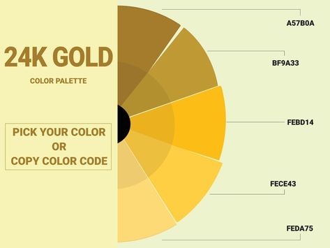 Color Palette Code, Rgb Palette, Gold Color Palette, Gold Color Palettes, Coloring Images, Simple Designs To Draw, Gold Collection, Colour Images, Color Palettes