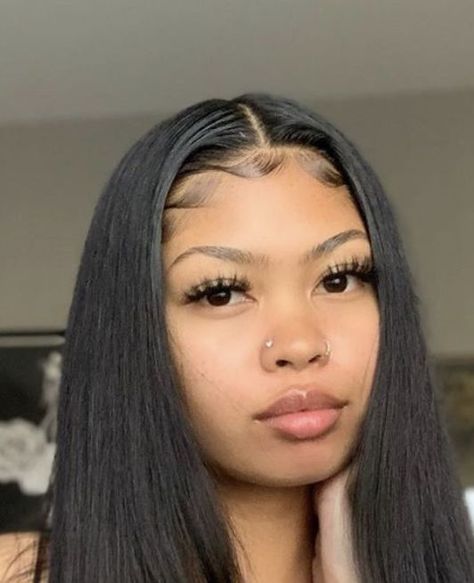 Edges Hairstyles Hair Down, Hair Down With Edges Laid, Edges Curly Hair Down, Edges With Straight Hair Down, Different Types Of Edges Hair, Hairstyles For Medium Length Hair With Edges, Mexican Edges Hair, Edges On Latinas, Edges Hairstyles Curly Hair