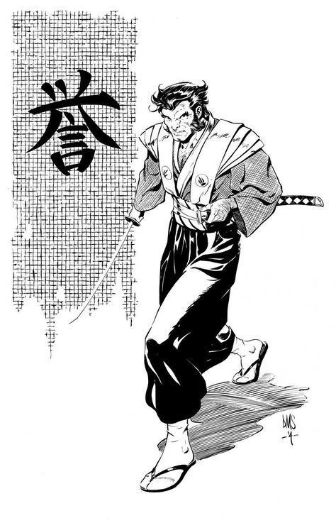 Wolverine Samurai | Paul Smith Wolverine Samurai, Wolverine Comic Art, Lady Deathstrike, Wolverine Comic, Wolverine Art, Samurai Warriors, Top Cow, Logan Wolverine, Comics Love