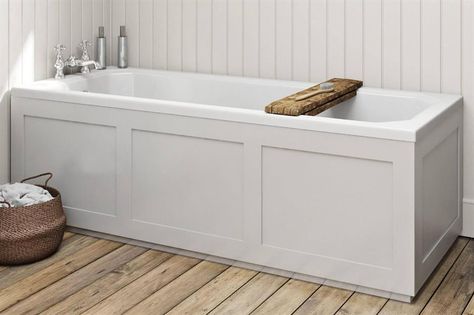 Bath Panel Storage, Tub Skirt, Bellway Homes, Victoria Plum, Bathroom Paneling, Bathroom Vinyl, Young House Love, Flat Pack Furniture, Bath Panel