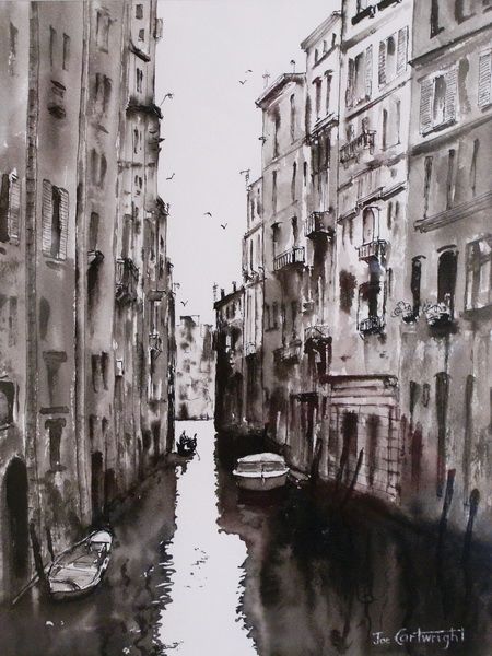 Croquis, Pen And Ink Techniques, Ink Drawing Techniques, Ink And Wash, Ink Techniques, China Ink, Pen And Wash, Ink Wash Painting, Venice Canals