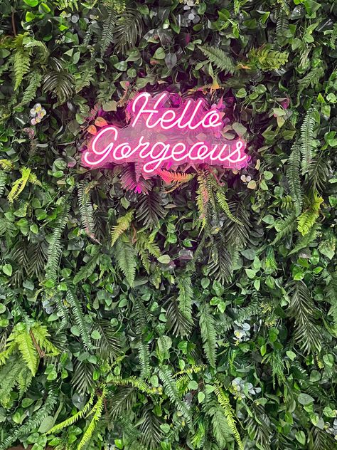 Flower Wall Rentals - Flower Walls Las Vegas - Wedding & Event Backdrops and Permanent Installs — FLOWER WALLS LAS VEGAS Artificial Flower Wall Garden, Green Flower Wall, Hanging Garden Ideas, Garden Flower Pots, Artificial Wall, Event Backdrops, Flower Wall Rental, Pink Neon Sign, Pots Garden