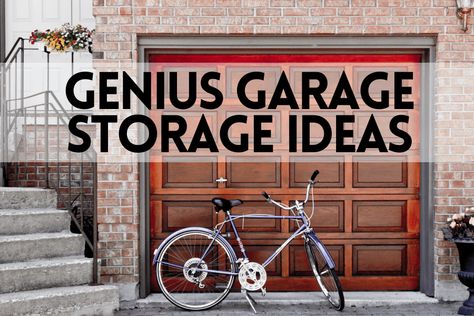 genius garage storage ideas Pretty Garage Storage, Narrow Garage Storage, Folding Chair Storage Garages, She Garage Ideas, Shoe Storage In Garage, Diy Christmas Tree Storage, Cool Garage Ideas, Garage Shoe Storage, Garage Design Ideas