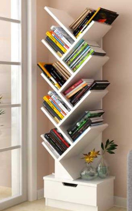 Book Shelf Ideas For Small Room, Book Rack Design Bookshelves, Book Rack Design Modern, Tv Unit With Book Shelf, Ideas Para Libreros, Book Rack Ideas, Libreros Aesthetic, Study Room Design Ideas, Book Rack Design