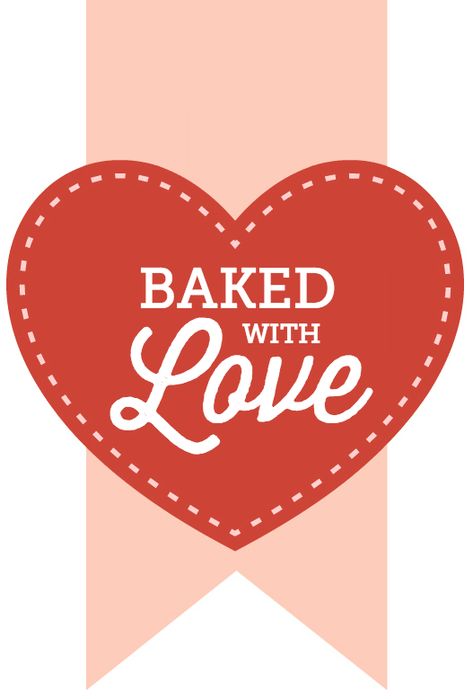 Cake Tags Ideas, Baked With Love Stickers, Baked With Love Logo, Happy Birthday Cards Images, Birthday Cards Images, Valentines Day Baskets, Bakery Business Cards, Holidays Ideas, Baked With Love