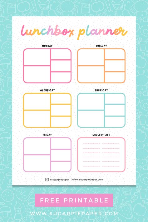 Have tons of school lunchbox ideas for kids & want to keep them organized?  This free kids lunchbox planner printable is the perfect way to stay organized this school season!!  Download this school lunch planner for kids to simplify school lunches & weekly meal planning for kids. Lunch Planner Printable, Meal Planning For Kids, Lunchbox Planner, School Lunch Planner, Lunchbox Ideas For Kids, School Lunchbox Ideas, Lunch Planner, Back To School Printables, Teacher Poems