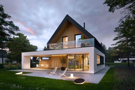 Inside Home Design, Upside Down House, Farmhouse Architecture, Bungalow Style House Plans, Bungalow Renovation, Modern Bungalow House, Modern Barn House, Building Plans House, Architecture Model House