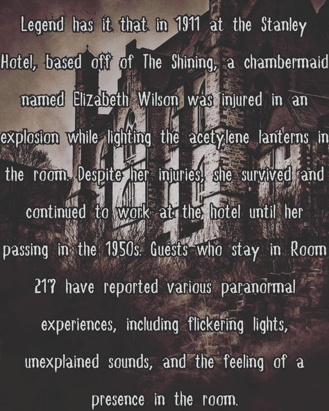 Real life horror facts based off of The Shining #theshining Horror Facts True, Horror Facts, Horror Movie Rules, Rules To Survive A Horror Movie, The Shining Book, Did You Know Horror Facts, The Shining, No Worries, Real Life