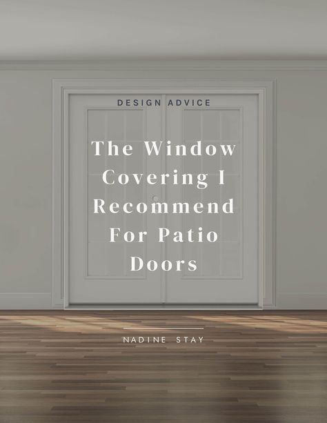 Window Treatments For Narrow Windows, Double Patio Door Window Treatments, Patio Door Coverings Window Treatments, Window Coverings For Front Door Entryway, Door With Window Covering, French Door Shades Ideas, How To Dress A Window, Window Coverings For French Doors Ideas, French Doors Patio Curtains & Drapes