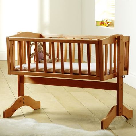 Baby Cradle Plans, Cradle Woodworking Plans, Wooden Baby Crib, Crib With Changing Table, Baby Crib Diy, Wooden Cradle, Nursery Bassinet, Diy Crib, Bedside Crib