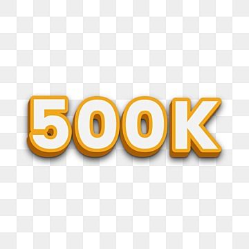 500k Followers, Singer Poster, Facebook Followers, Followers Instagram, 3d Text Effect, Png Text, 3d Text, Gold Text, Text Effect