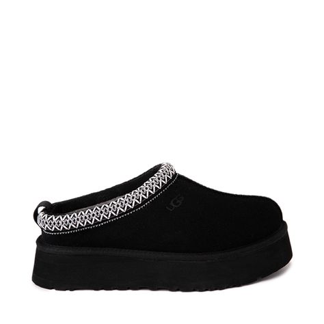 Womens UGG® Tazz Platform Slipper - Black Ugg Tazz Platform, Ugg Platform Slippers, Black Ugg Slippers, Cute Uggs, Ugg Tazz, Womens Ugg, Ugg Store, Black Crocs, Ugg Tasman