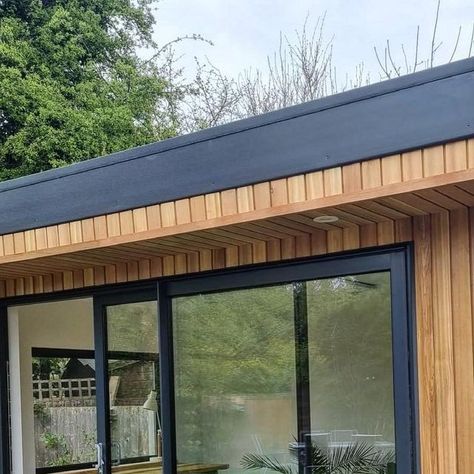 Worcester Garden Buildings on Instagram: "Composite Cladding ‘Cedar finish’ building.   www.worcestergardenbuildings.com 01905 731296" Composite Cladding, Cedar Cladding, Garden Buildings, Worcester, Garden Room, House Front, House Ideas, Roof, Building