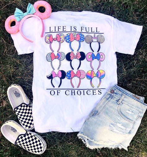 Life is Full of Choices Tee Etsy Wishlist, Disney Trip Outfits, Disney Fits, Disney 2023, Cute Disney Outfits, Disney Themed Outfits, Jiminy Cricket, Disney World Outfits, Disneyland Outfits