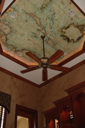 Old World Home, Steampunk Decor, Living Modern, Steampunk Style, Old Maps, The Ceiling, Decor Minimalist, Home Library, Style At Home