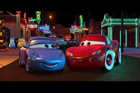 sally and mcqueen Cars Y Sally, Cars Disney Pixar, Bonnie Hunt, Cars Mcqueen, Disney Cars Movie, Cars 2006, First Cars, Car Backgrounds, Valentine Photography