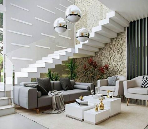 Large Living Room Layout, تحت الدرج, درج السلم, Design Stairs, Stairs In Living Room, Stairs Design Modern, Room Furniture Design, Staircase Decor, Home Stairs