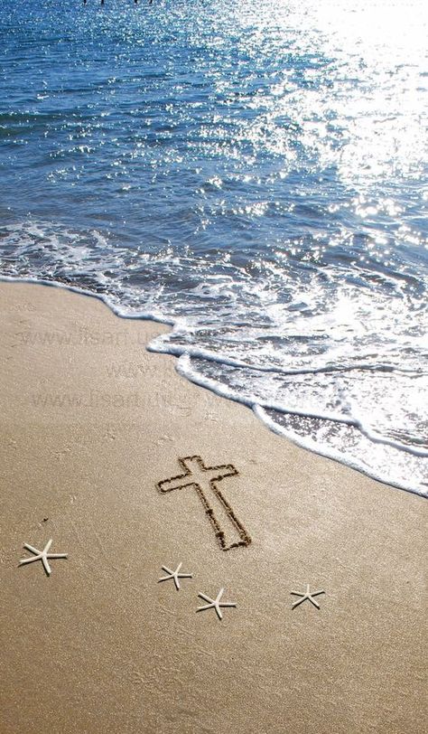 Beach Easter Pictures, Easter Beach Photos, Happy Easter Beach Images, Christian Beach Aesthetic, Christian Beach Wallpaper, Semana Santa Aesthetic, Cute Beachy Wallpapers, Easter At The Beach, Beach Widgets