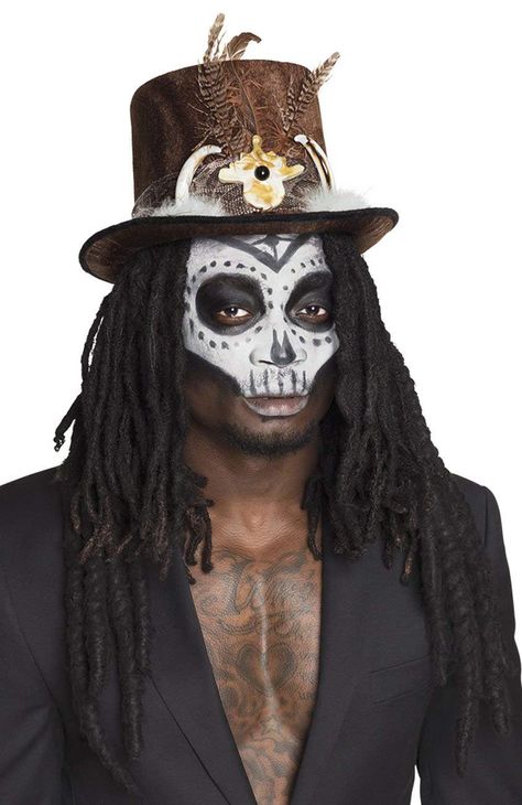 Steampunk Fancy Dress, Voodoo Makeup, Witch Doctor Costume, Voodoo Halloween, Fancy Dress Halloween Costumes, Clever Halloween Costumes, Hallowen Costume, Witch Doctor, Clown Faces