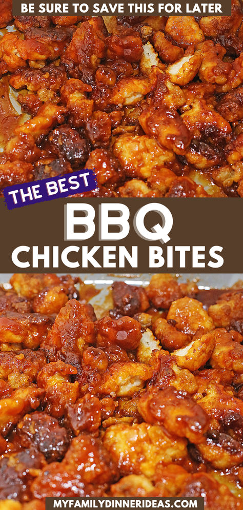 Honey BBQ Chicken Bites Bbq Chicken Bites Baked, Barbecue Chicken Bites, Honey Bbq Chicken Bites, Chicken Recipes Bbq, Barbeque Chicken Recipes, Sandwich Recipes Dinner, Bbq Chicken Bites, Oven Bbq Chicken, Best Bbq Chicken