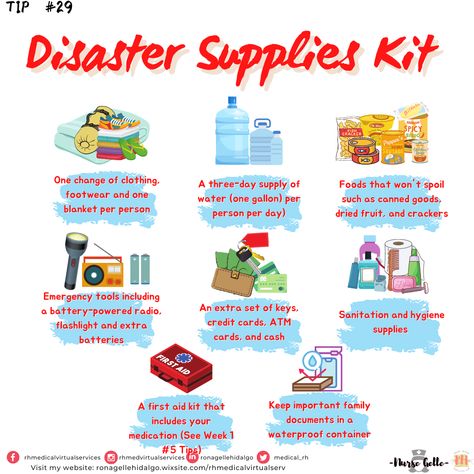 #asimplereminderfromNurseGelle 
#DisastersuppliesKit 
#EmergencySupplyKit 
#SupplyKit 
#Disasterpreparednesschecklist 
#disasterplan 
#safetyfirstalways  
#emergencypreparedness 
#healthtipsdaily 
#emergency First Aid Kit Checklist, Evacuation Kit, Disaster Plan, Trash Containers, Emergency Supplies, Sketchbook Art, Aid Kit, Emergency Kit, First Aid Kit