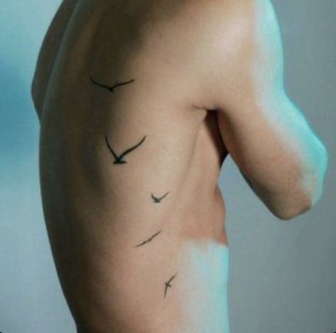 Crow Tattoo Back, Small Bicep Tattoo Men, Tattoos On Side Ribs For Women, Mens Side Tattoos, Killian Carson, Legacy Of Gods Rina Kent, God Of Malice, Rib Tattoos For Guys, Tattoos On Side Ribs