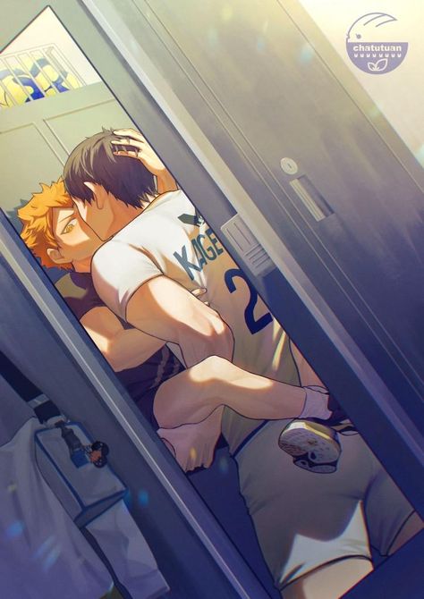 Kagehina Cute, Kageyama X Hinata, Haikyuu Kageyama, Haikyuu Karasuno, Haikyuu Funny, Anime Guys Shirtless, Kageyama Tobio, Haikyuu Ships, Haikyuu Manga