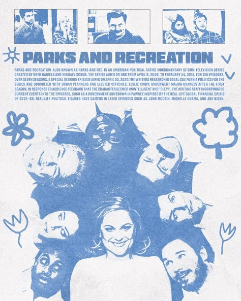 Parks and recreation poster by stssyz.art Pop Culture Prints, Twisters Poster, Parks And Recreation Wallpaper, Parks And Recreation Aesthetic, Sitcom Posters, Parks And Rec Poster, Diy Photo Collage Wall, Parks And Recreation Poster, College Prints