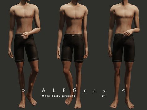 Sims Resource Male, The Sims 4 Cc Men, Cc Men, Male Face Shapes, Body Presets, Dad Bodies, Sims Characters, Sims 4 Traits, Sims 4 Cas Mods