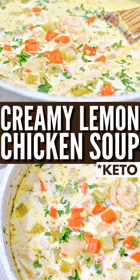 Keto Avgolemono Soup, Lemony Chicken Soup, Keto Lemon Chicken Soup, Chicken Lemon Soup Recipes, Lemon Pepper Chicken Soup, Creamy Lemon Chicken Soup, Keto Lemon Chicken, Paleo Lemon Chicken, Dinner Soup Recipes