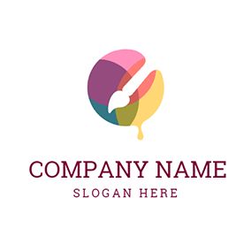 Free Online Logo Maker, Create Custom Logo Designs - DesignEvo Paint Logo Ideas, Painting Logo Ideas, Logo Design For Artist, Logo For Art Page, Artist Logo Design Creative, Painters Logo Ideas, Logo For Painting Artist, Art Logo Creative, Painting Company Logo Ideas