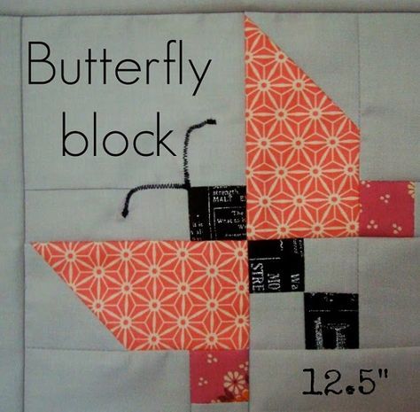 Butterfly Block, Butterfly Quilt Pattern, Butterfly Quilt, Spring Quilts, Quilt Block Patterns Free, Quilt Square Patterns, Barn Quilt Patterns, Animal Quilts, Quilt Block Tutorial