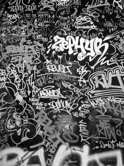 Graffiti, Black, Art, The Wall, Black And White, Wall, White