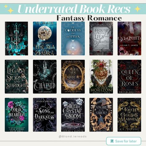 ✨Underrated Fantasy Romance Book Recs✨ Some new and old(-ish) books that need to be added to your TBRs 🩵 #bookrecommendations #romancebooks #romantasy #romantasybooks #fantasybooks #fantasyromancebooks #fantasyromancereaders #spicybooks #spicybookstagram #ku #kindleunlimited #bookrecs #blondiereads #blondiereadsrecs Underrated Fantasy Books, Book Recommendations Fantasy Romance, Romantic Books For Teens, Best Romantic Books, Underrated Books, Romance Book Recs, Skincare Tutorial, Ish Book, Romantasy Books