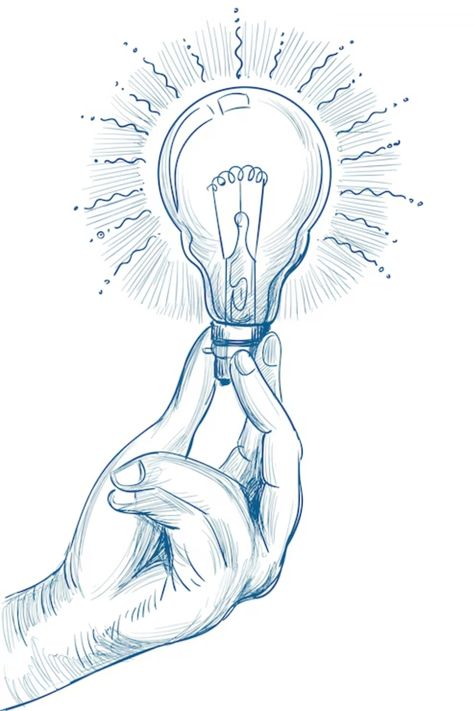 Tumblr, Light Bulb Drawing Creative, Tweaker Humor, Hand Holding Light Bulb, Bulb Sketch, Light Bulb Sketch, Light Bulb Illustration, Lightbulb Tattoo, Light Bulb Drawing