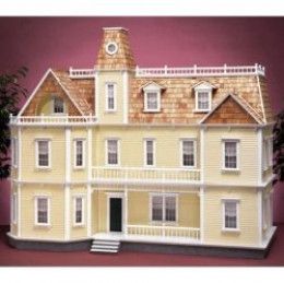 Good Toys, Wooden Dollhouse Kits, Real Good Toys, Clapboard Siding, Porch Posts, Dollhouse Ideas, Victorian Dollhouse, New England Homes, Dollhouse Toys