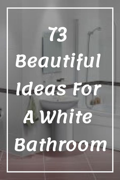 73 Beautiful Ideas for a White Bathroom All White Tiled Bathroom, Simple White Bathroom Tile, White On White Tile Bathroom, Light Bright Bathroom Ideas, All White Modern Bathroom, Large White Bathroom Tiles Walls, White Tiled Bathroom Walls, Simple White Bathroom Ideas, Beautiful White Bathrooms