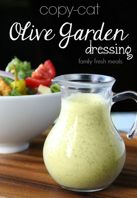 Copycat Olive Garden Salad Dressing Recipe - famiyfreshmeals.com - Garden Salad Dressing Recipe, Copycat Olive Garden Salad, Olive Garden Salad Dressing Recipe, Garden Salad Dressing, Creamy Italian Dressing, Olive Garden Dressing, Olive Garden Salad Dressing, Olive Garden Salad, Copycat Olive Garden