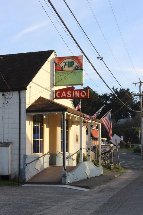 In the small town of Bodega, Casino Bar and Grill is a 135-year-old pool hall whose kitchen hosts local chefs. Recent menus have featured griddled asparagus with local duck egg, estero gold, and truffle oil; a wild gulf shrimp tostada; and boneless pork chops with plum chutney served over mashed sweet potatoes and greens. Tagged: Exterior.  Photo 13 of 17 in Bodega Bay or Bust: Taking the Airstream Globetrotter to Northern California’s Coastal Gem Shrimp Tostada, Airstream Globetrotter, Bodega Bay California, Plum Chutney, Pool Hall, Location Scouting, Bodega Bay, Pool Halls, Bar And Grill