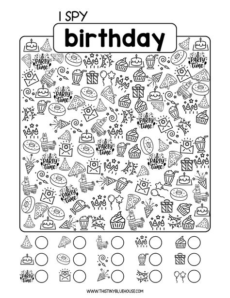 This fun I Spy birthday worksheet is a fun indoor birthday party activity for kids over 5. This free printable indoor birthday party game is a fun activity kids really enjoy doing at a birthday party. Head on over to our website to download your free Birthday I spy worksheet today! Birthday Activity Sheet, Birthday Therapy Activities, Birthday Learning Activities, Free Printable Birthday Games, Birthday Activity Ideas For Kids, Birthday Worksheets For Kids, I Spy Printables For Kids Free, I Spy Birthday, Birthday Worksheet