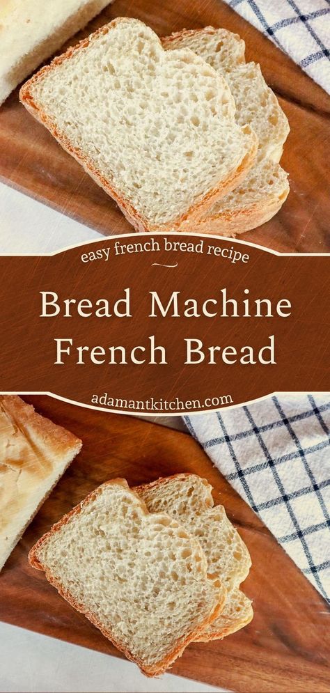 Baguette, French Bread Bread Machine, Bread Machine French Bread, Bread Machine Recipes Healthy, Easy French Bread, Easy French Bread Recipe, Easy Bread Machine Recipes, Best Bread Machine, Homemade French Bread