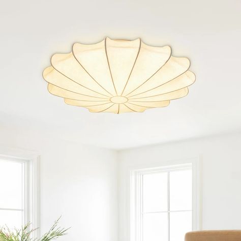 Shop Wayfair for A Zillion Things Home across all styles and budgets. 5,000 brands of furniture, lighting, cookware, and more. Free Shipping on most items. Roast Meat, Fabric Ceiling, White Ceiling Light, Contemporary Fabric, White Ceiling, Luminous Colours, Mode Design, Modern Ceiling, Flush Ceiling Lights